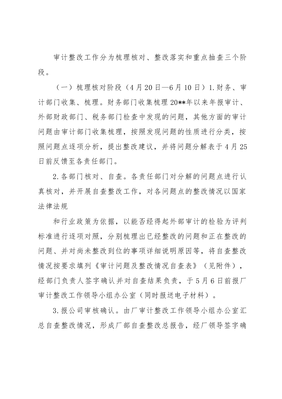 公司审计整改工作实施方案.docx,第3页预览