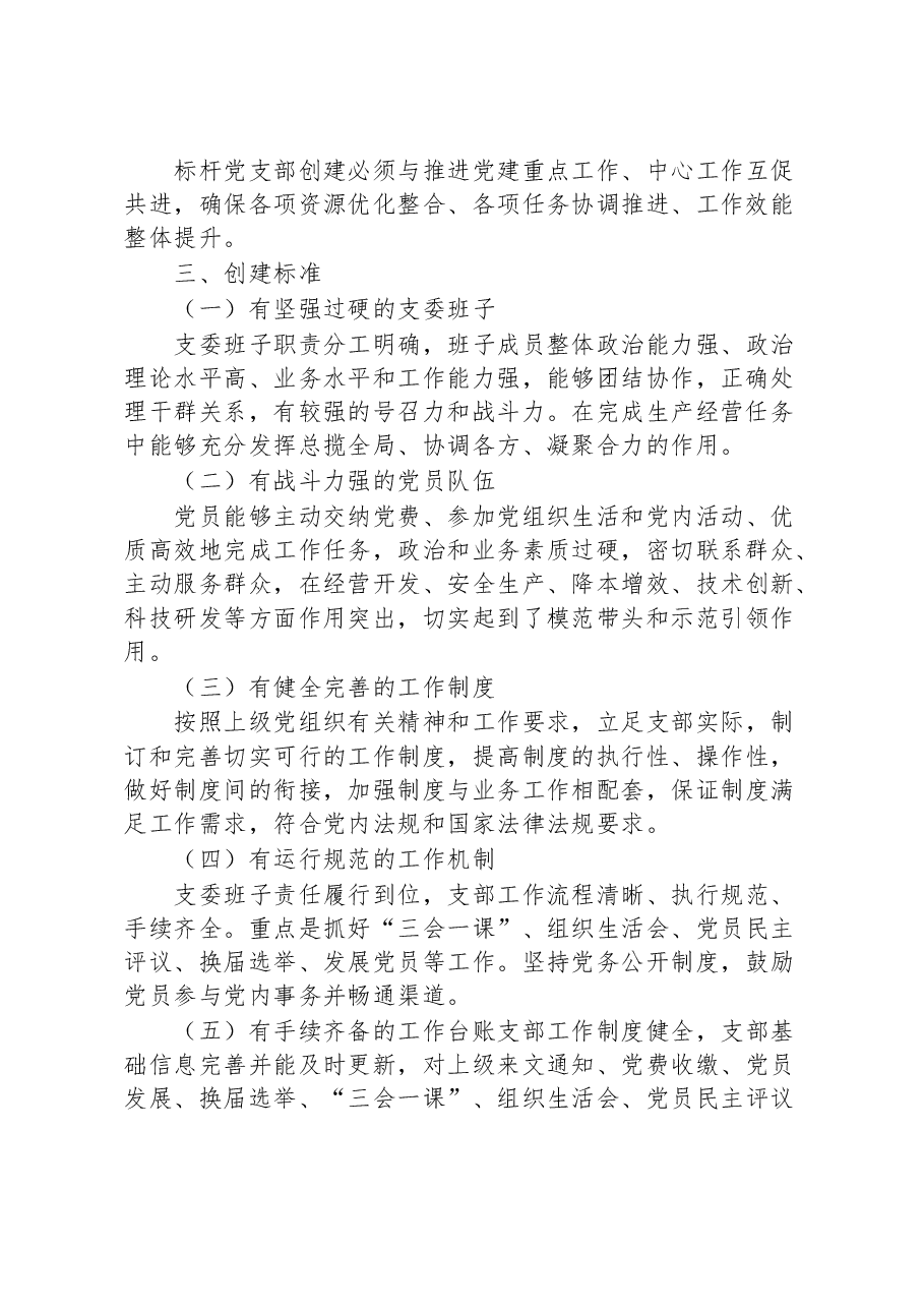 标杆党支部创建工作实施方案.docx,第2页预览