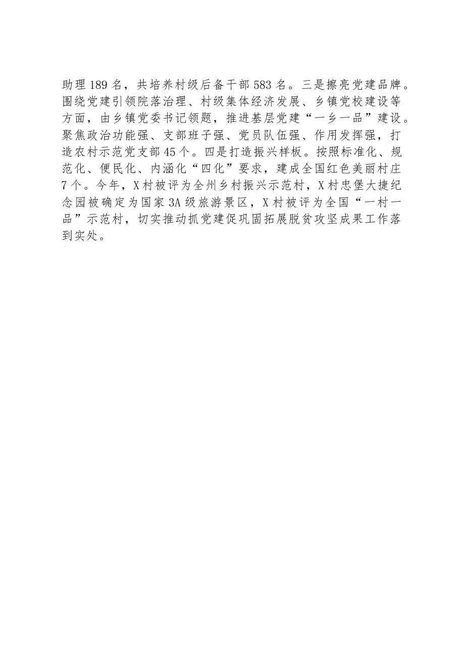 在党建引领乡村治理促乡村振兴现场推进会上的发言.docx,第3页预览