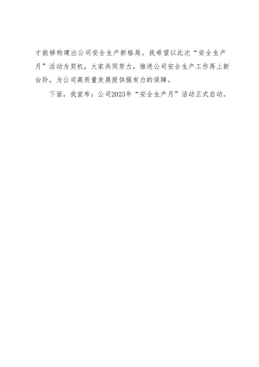 在公司2023年安全生产月启动仪式上的讲话.docx,第4页预览