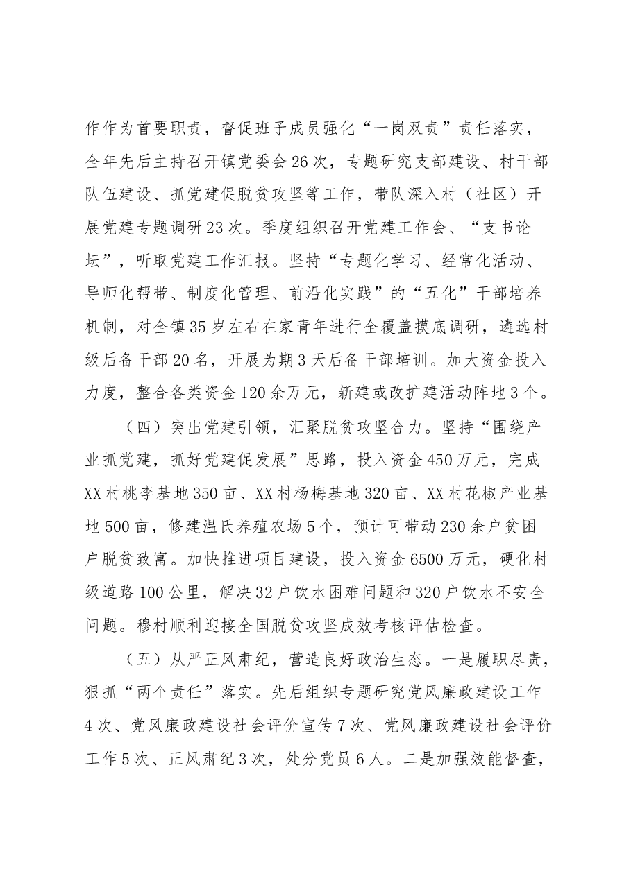 镇2023年上半年党建工作述职报告.docx,第2页预览