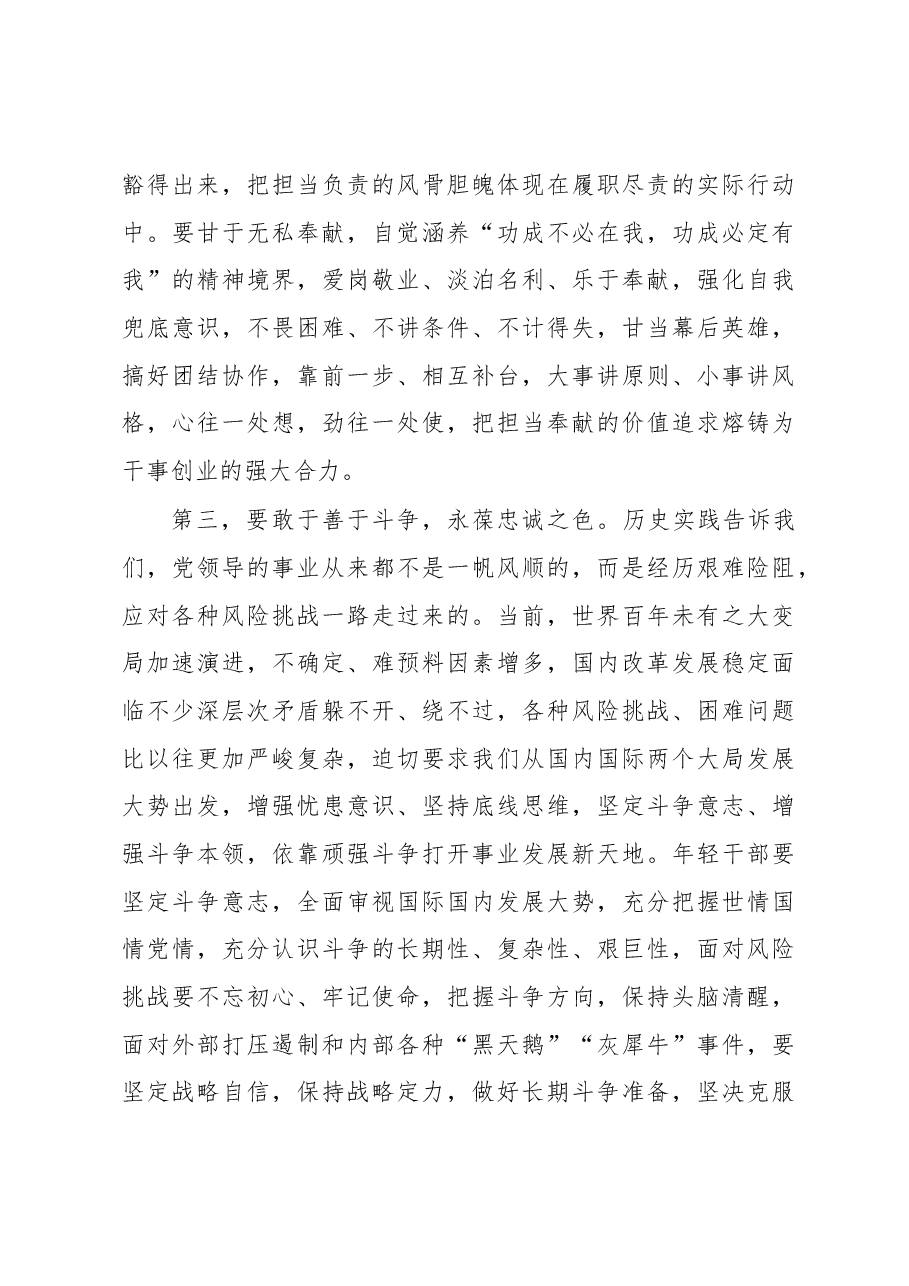 年轻干部专题党课：用实际行动体现对党忠诚.docx，第4页预览