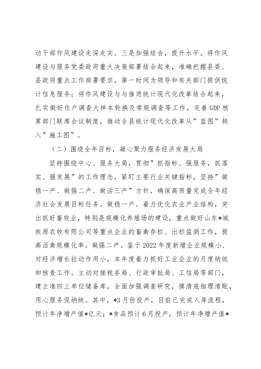 县统计局2023年上半年工作总结.docx,第2页预览
