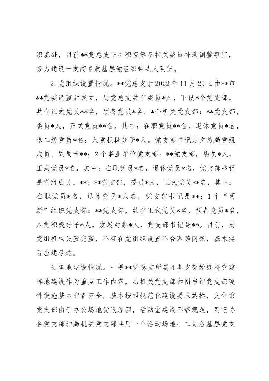 局党建基础工作大排查大规范自检自查报告.docx,第3页预览