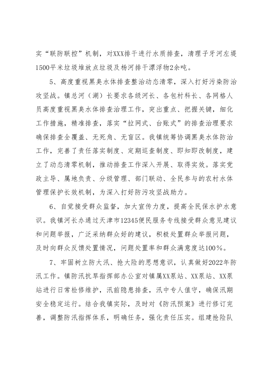 XX镇2022年总河(湖)长工作报告.docx,第3页预览