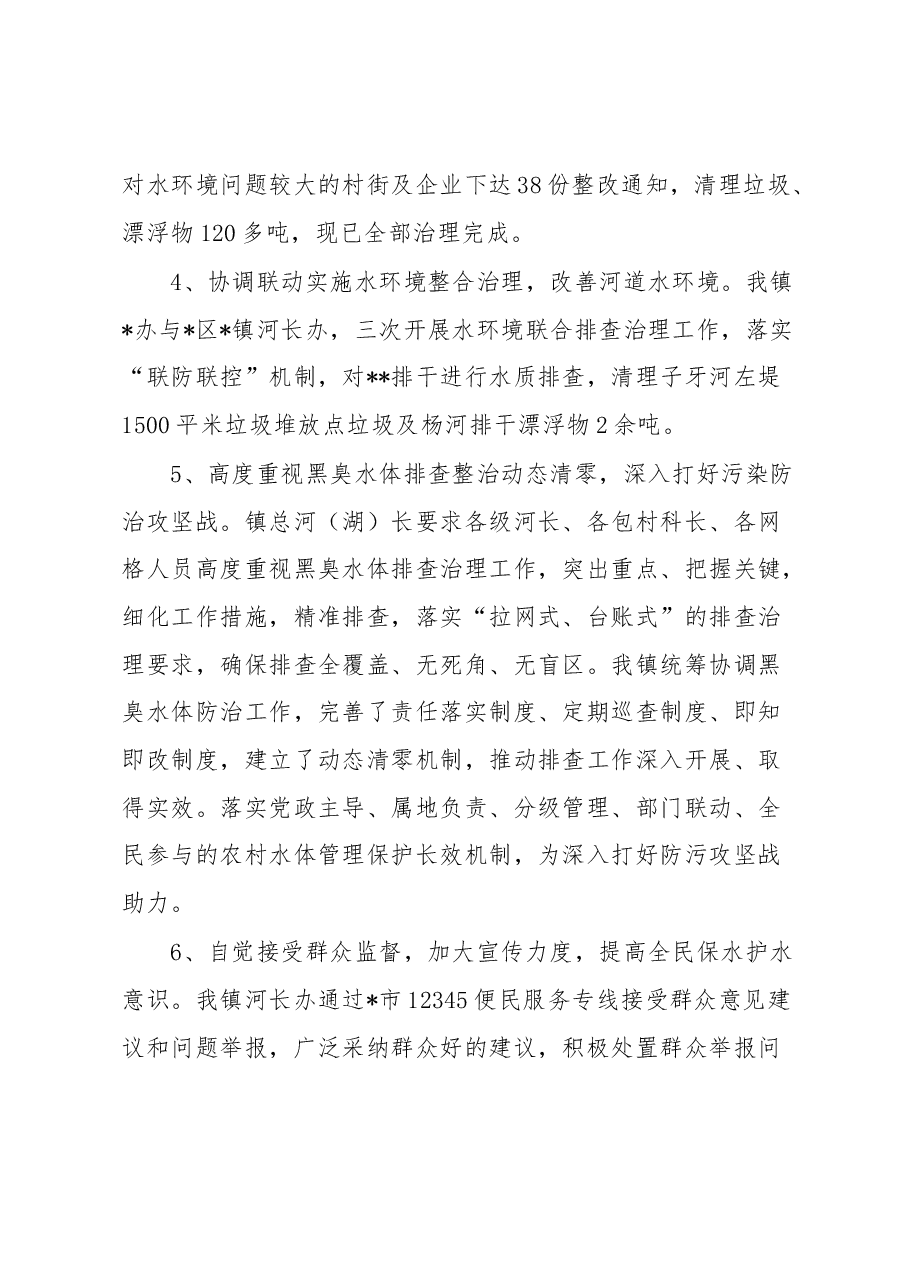 镇总河(湖)长工作报告.docx,第3页预览