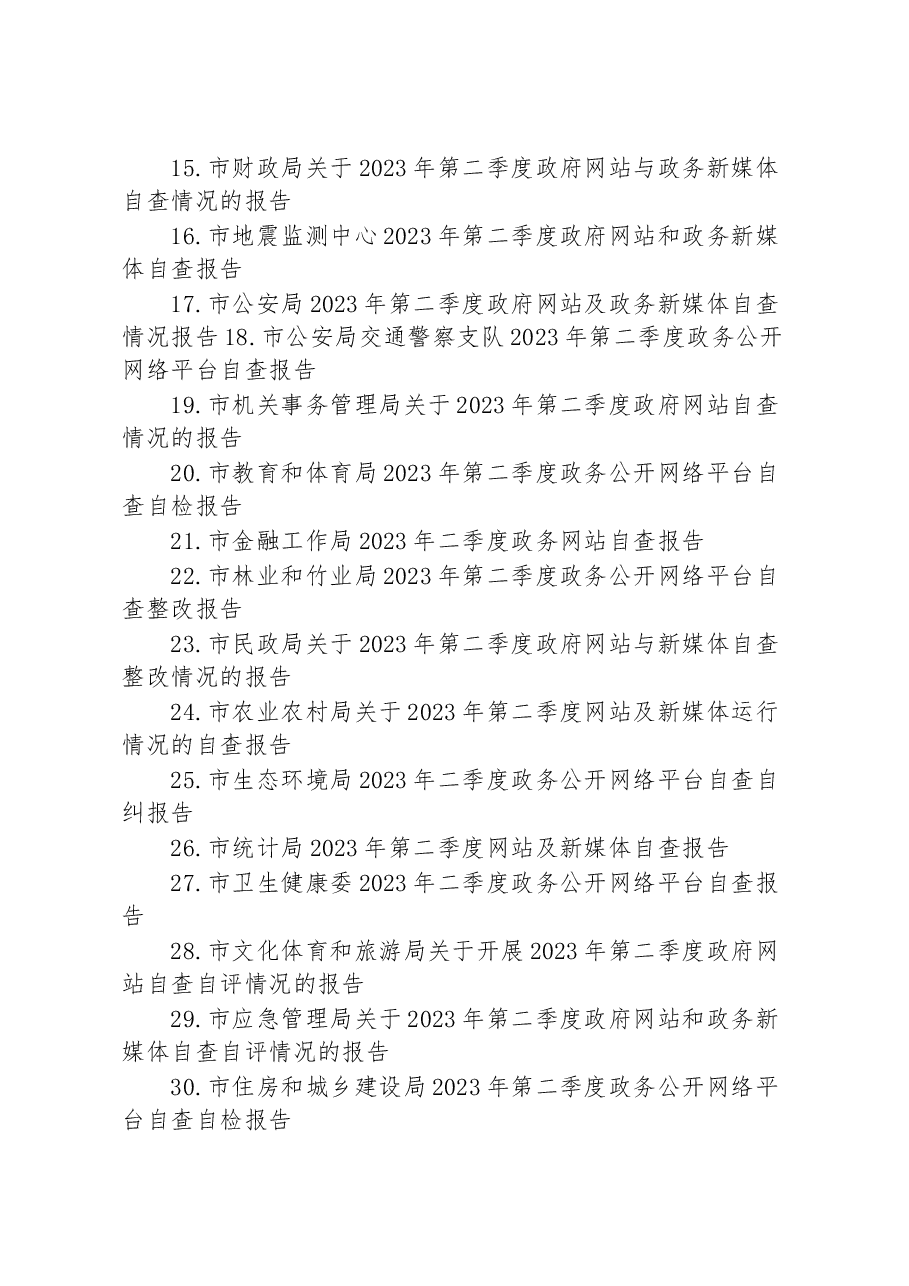 (33篇)2023年二季度自查整改情况的报告汇编.docx,第2页预览
