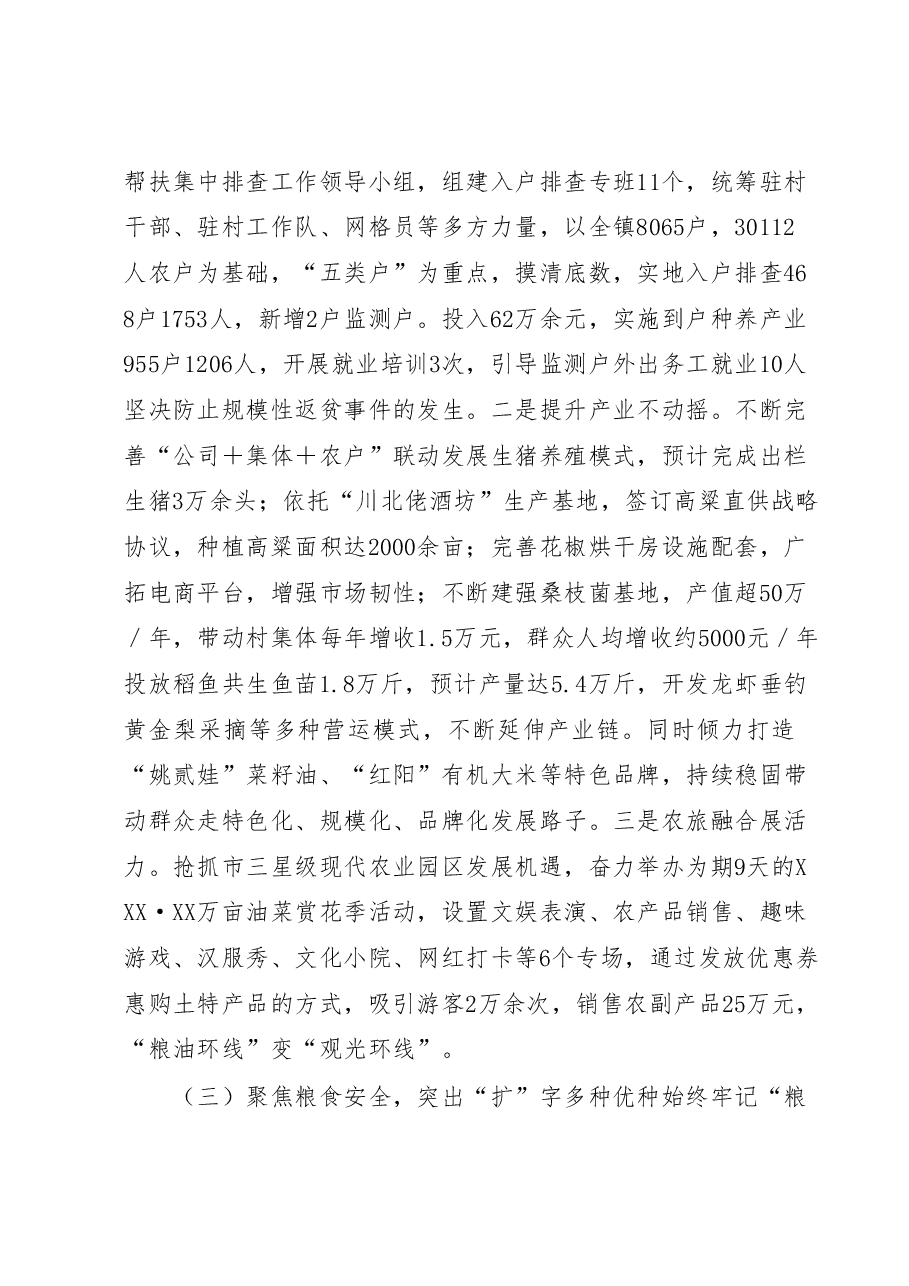 XX镇2023年上半年工作总结及下半年工作打算.docx,第3页预览