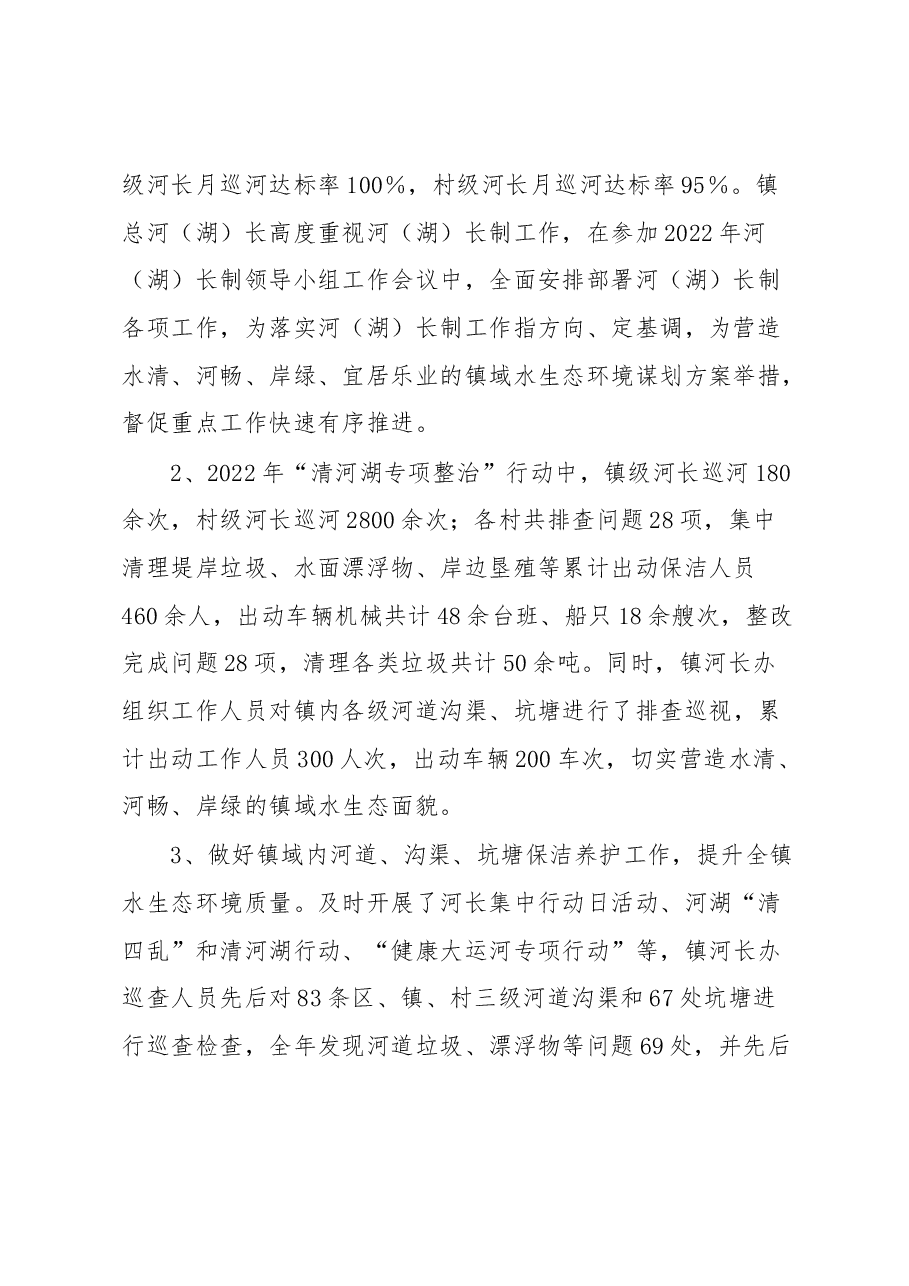 镇总河(湖)长工作报告.docx,第2页预览