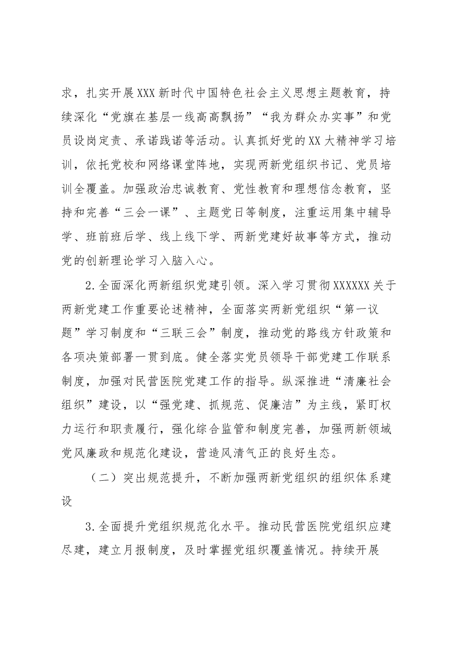2023年市某系统两新组织党建工作方案.docx,第2页预览