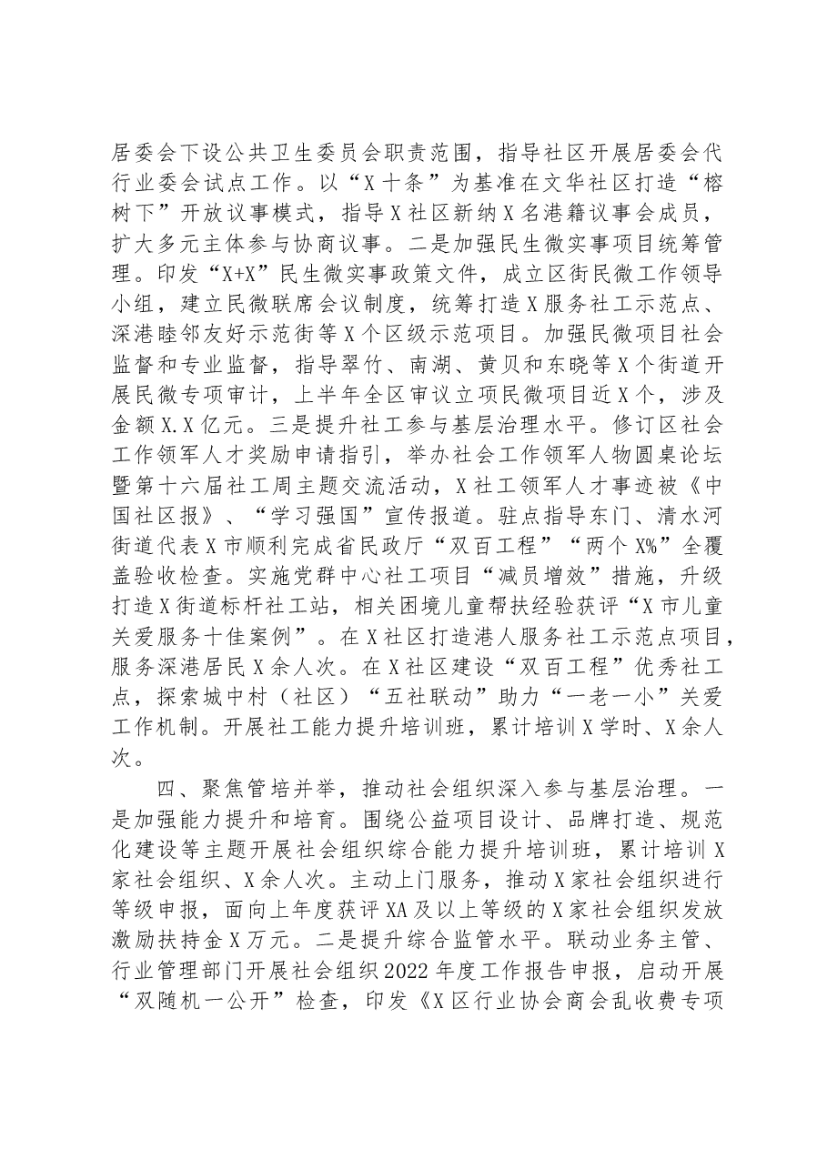 民政局2023年度上半年工作总结.docx,第3页预览