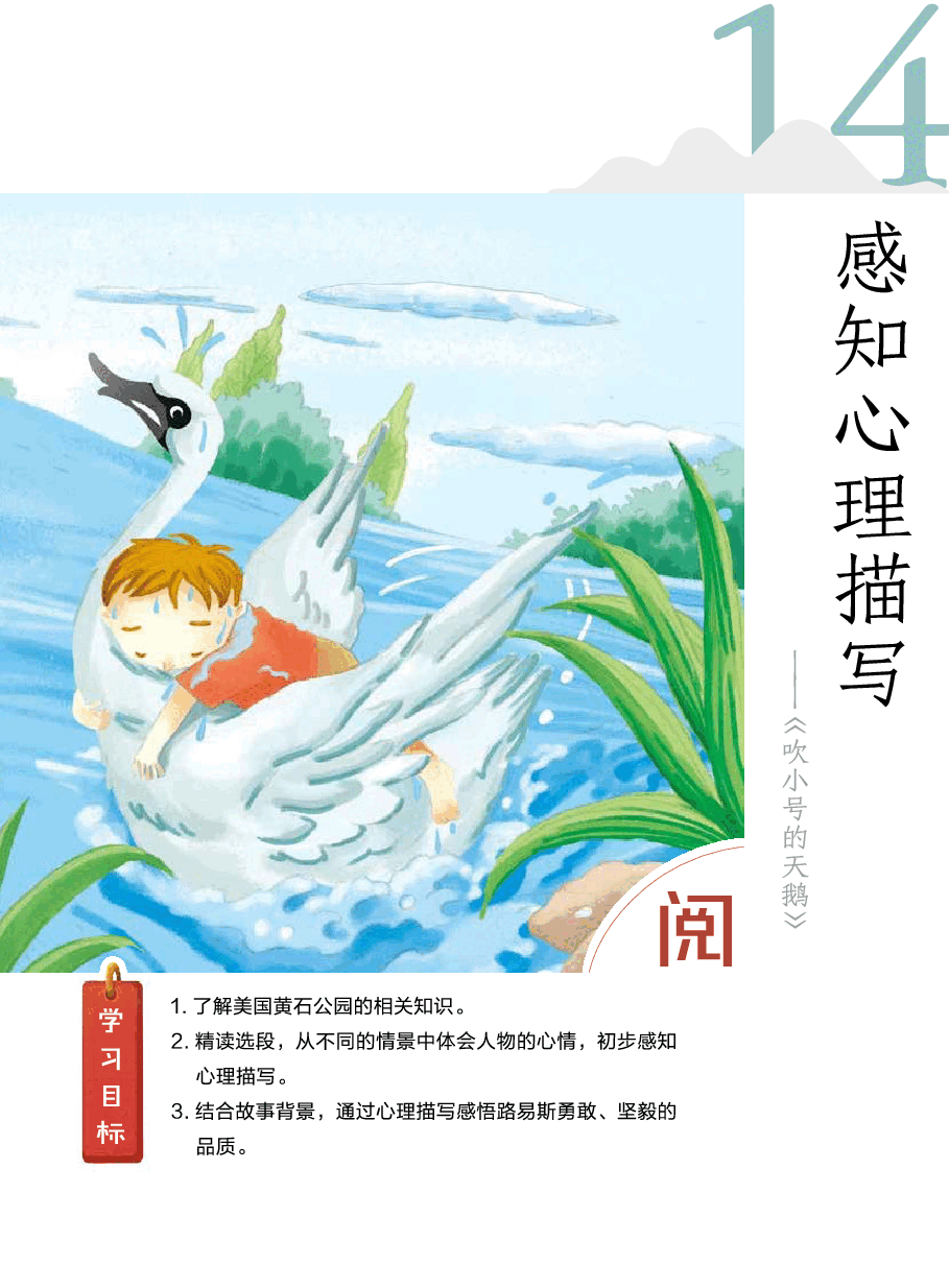 第十四讲_14【阅】感知心理描写——《吹小号的天鹅》】.pdf,第2页预览