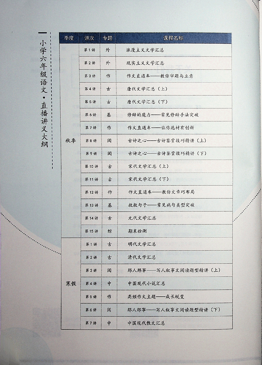六年级大语文秋季上.pdf,第1页预览