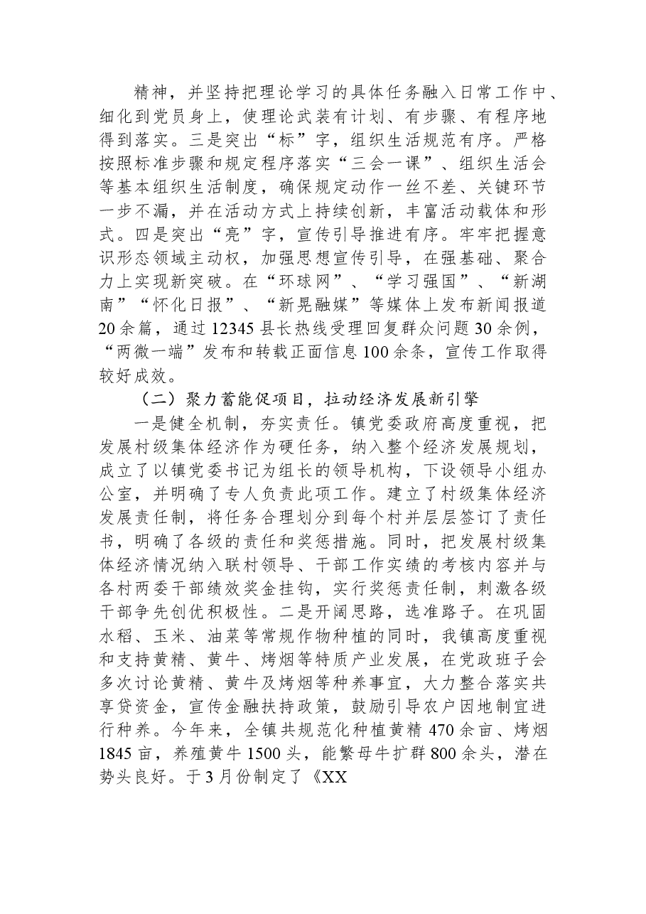 镇2023年上半年工作总结及下半年工作打算.docx,第2页预览