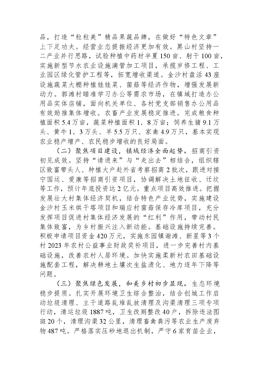 关于报送2023年上半年工作总结暨下半年工作思路的报告.docx，第2页预览