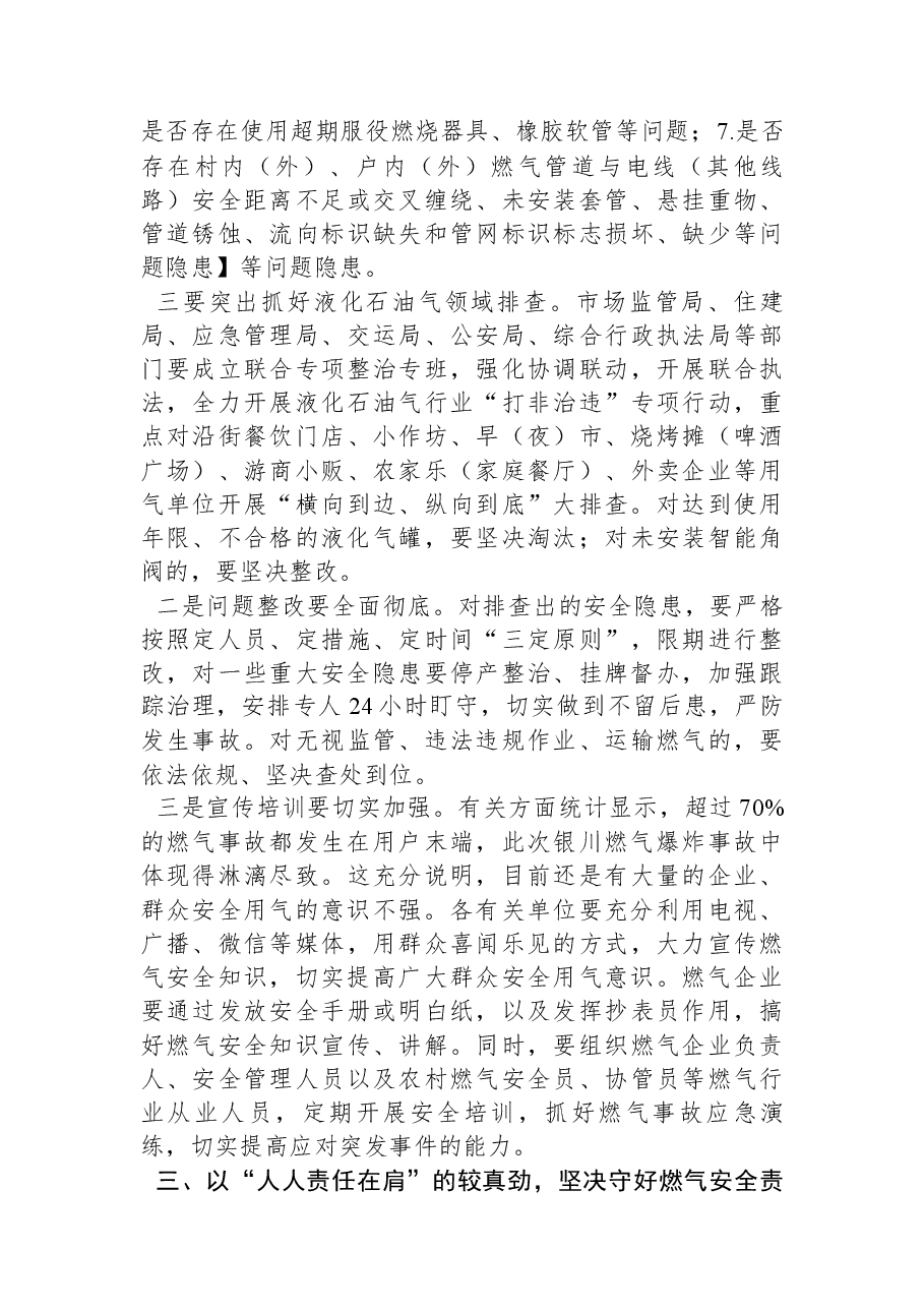 在全市燃气安全排查整治暨重点行业领域上的讲话.docx,第4页预览
