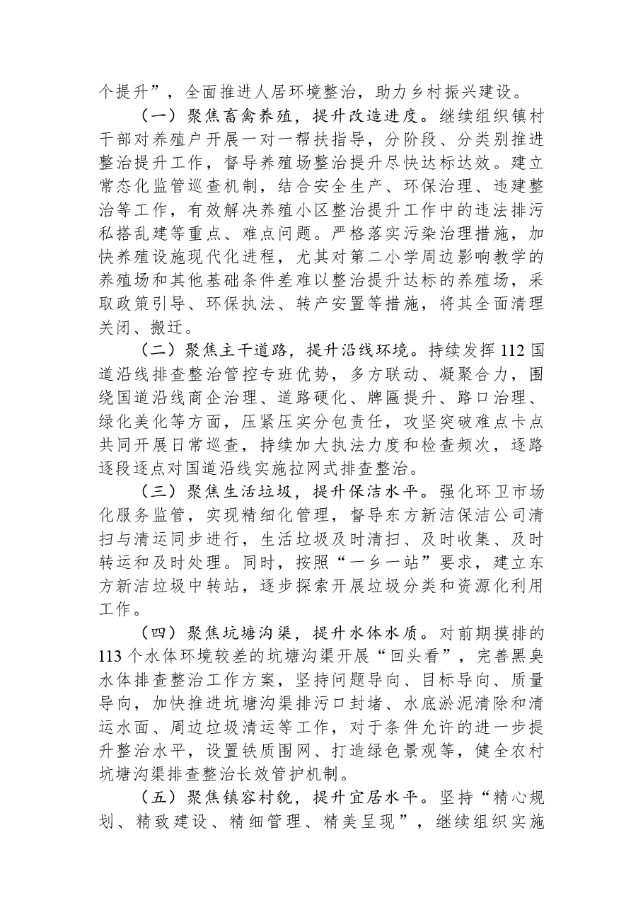 镇关于人居环境整治工作的汇报.docx,第3页预览