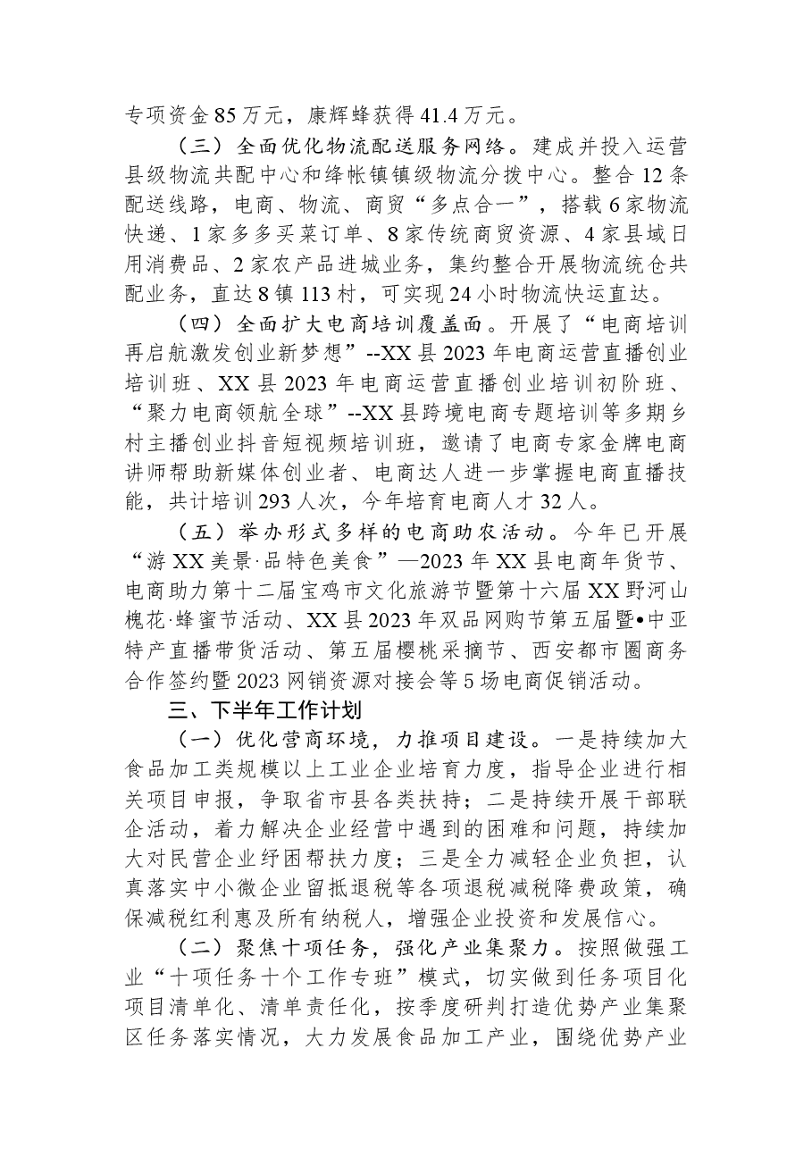 2023年上半年“三农”工作总结的报告.docx,第3页预览