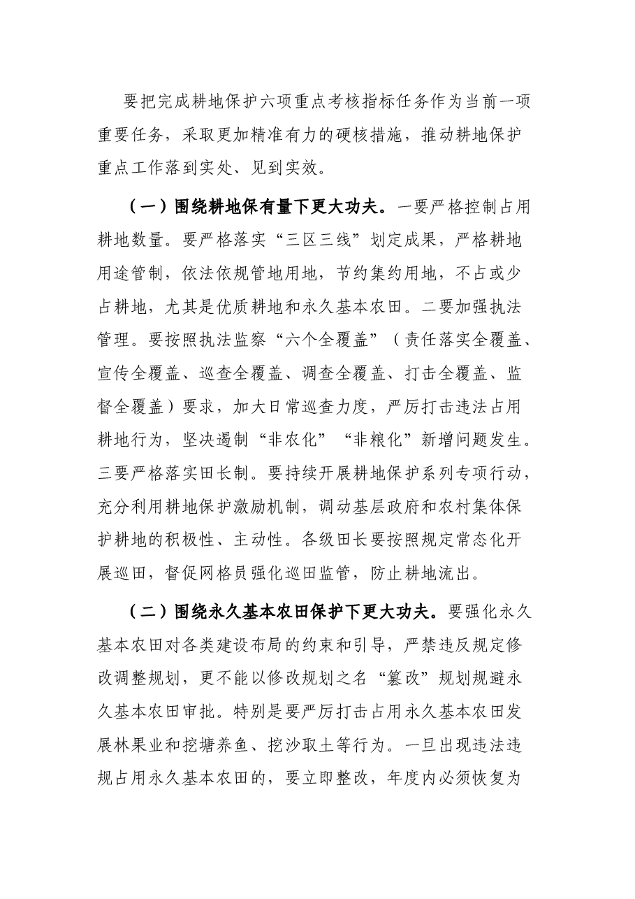 书记在耕地保护重点工作专题部署推进会上的讲话.docx,第4页预览