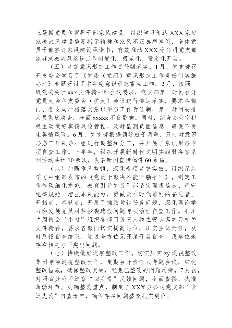 2023年上半年XXX区分公司纪检监察工作总结.docx,第3页预览