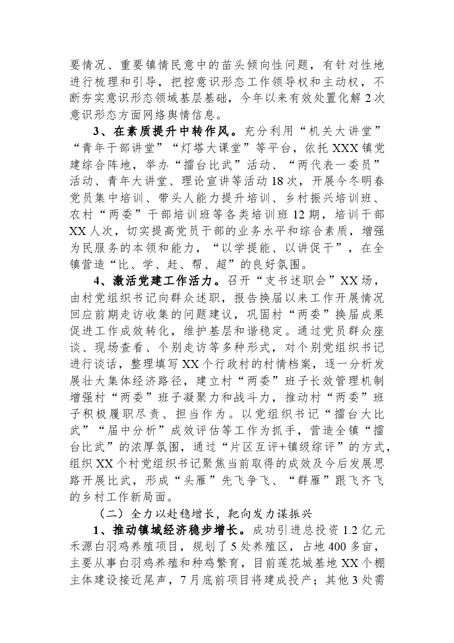 镇人民政府2023年上半年工作总结及下半年计划.docx,第2页预览