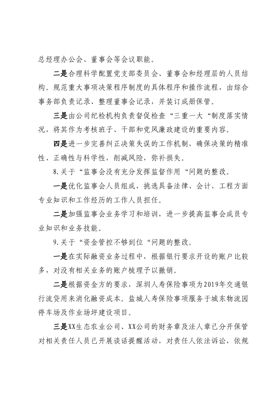 XX市XX公司关于巡察整改情况的报告.docx，第4页预览