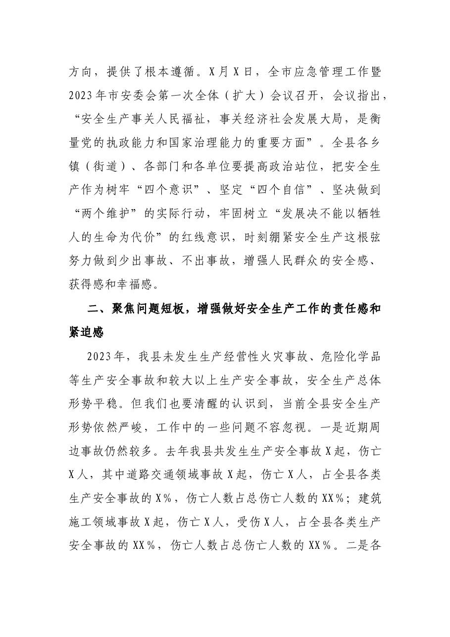 在应急管理工作暨安委会全体(扩大)会议上的讲话.docx,第2页预览