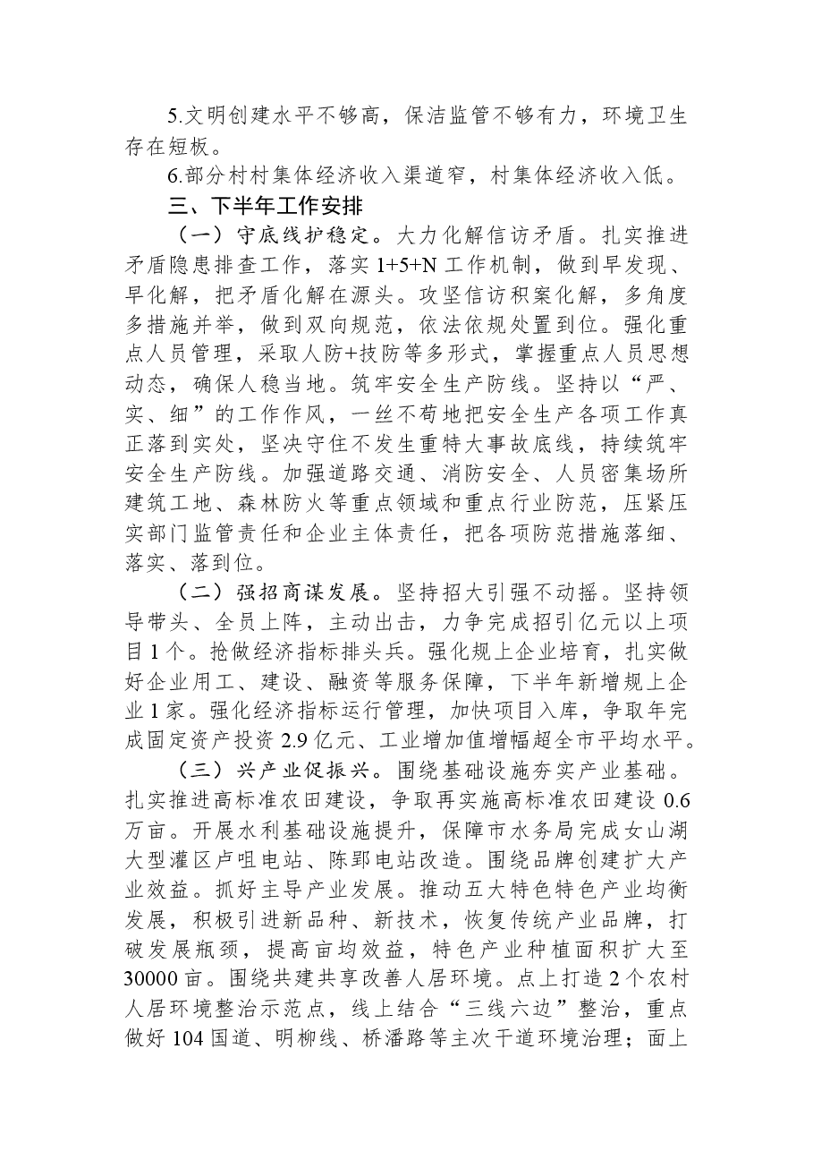 (10篇)2023年上半年工作总结及下半年工作安排汇编.docx,第3页预览