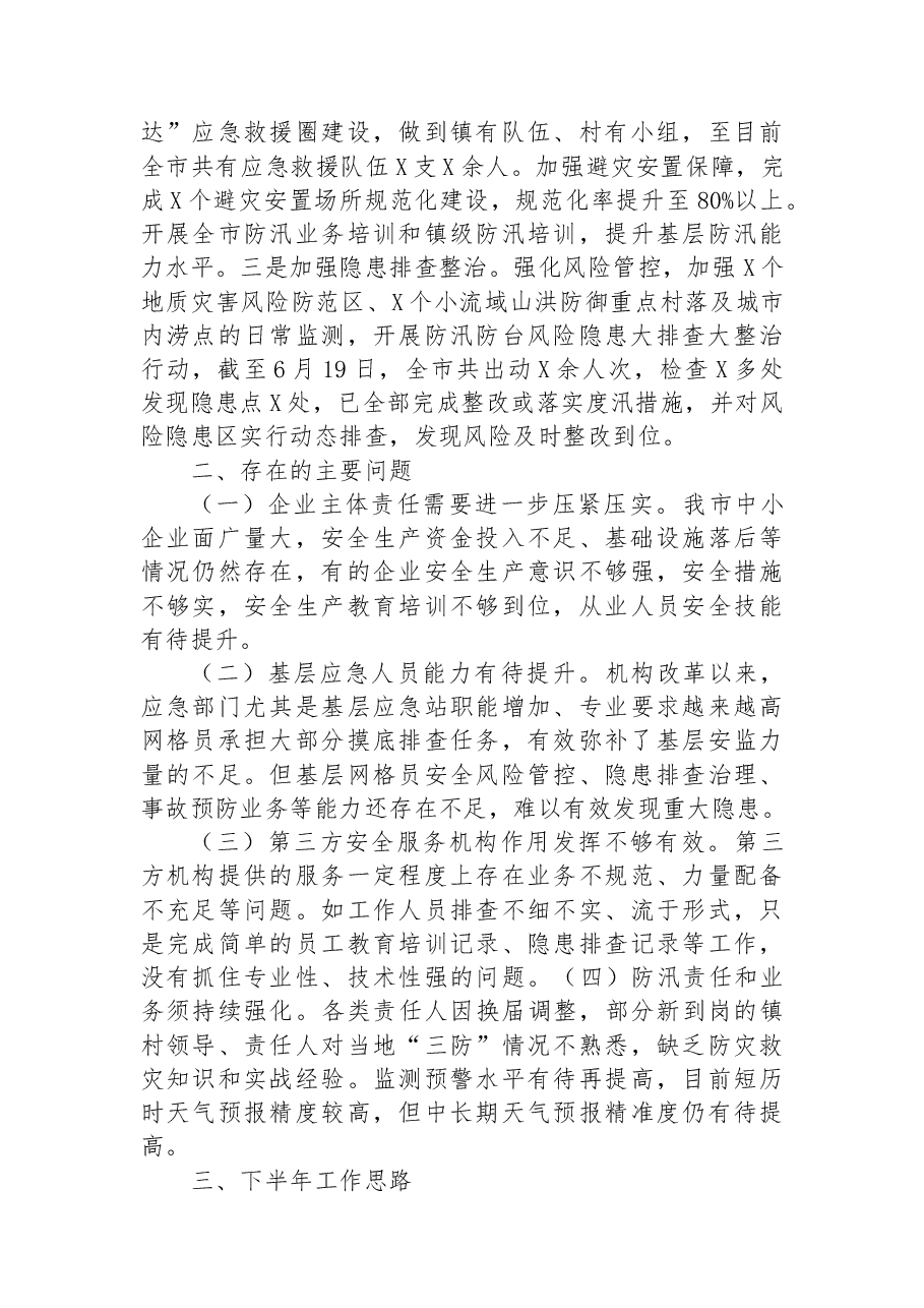 市应急管理局2023年上半年工作总结和下半年工作思路.docx,第4页预览