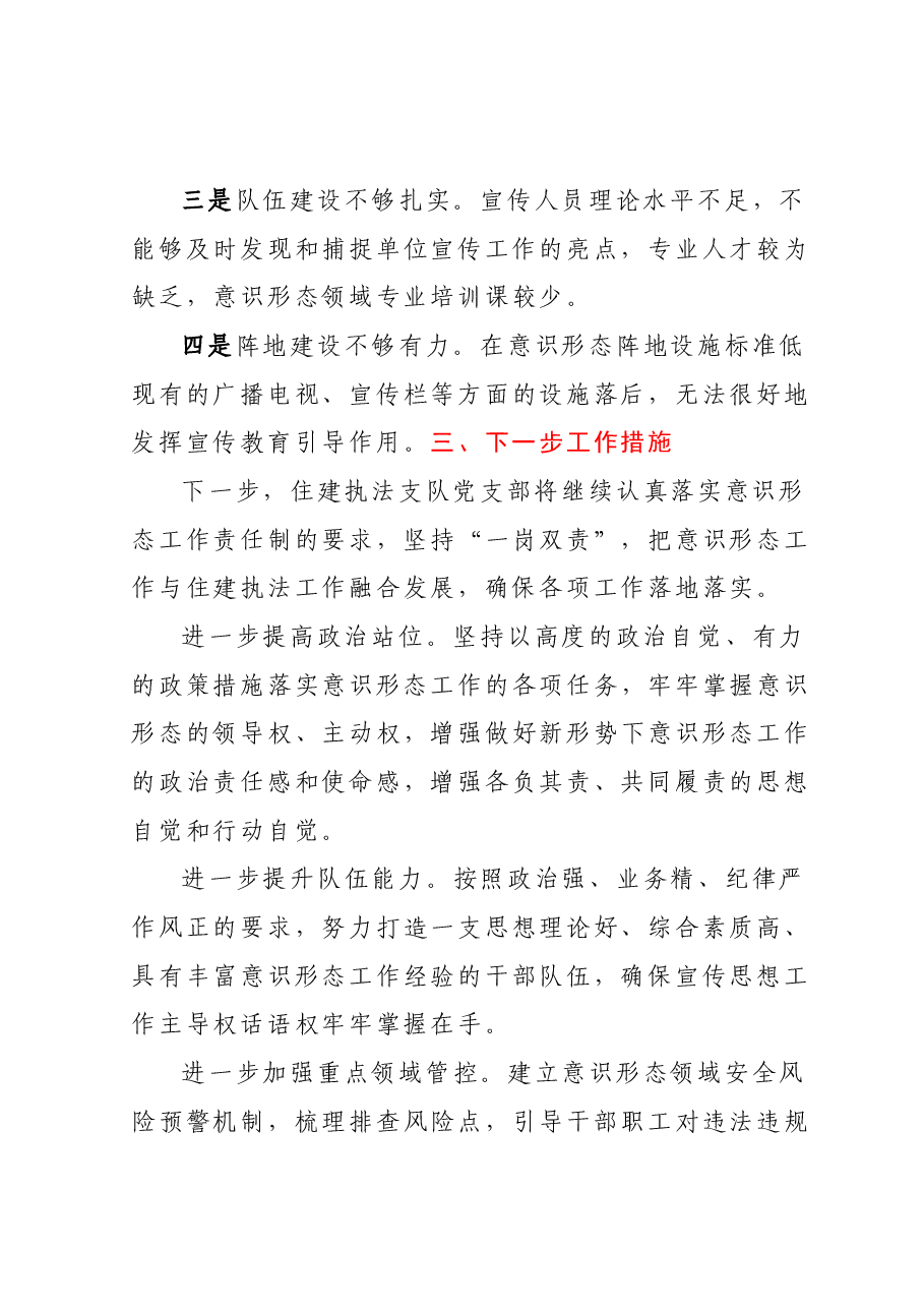 支队意识形态半年总结.docx,第3页预览