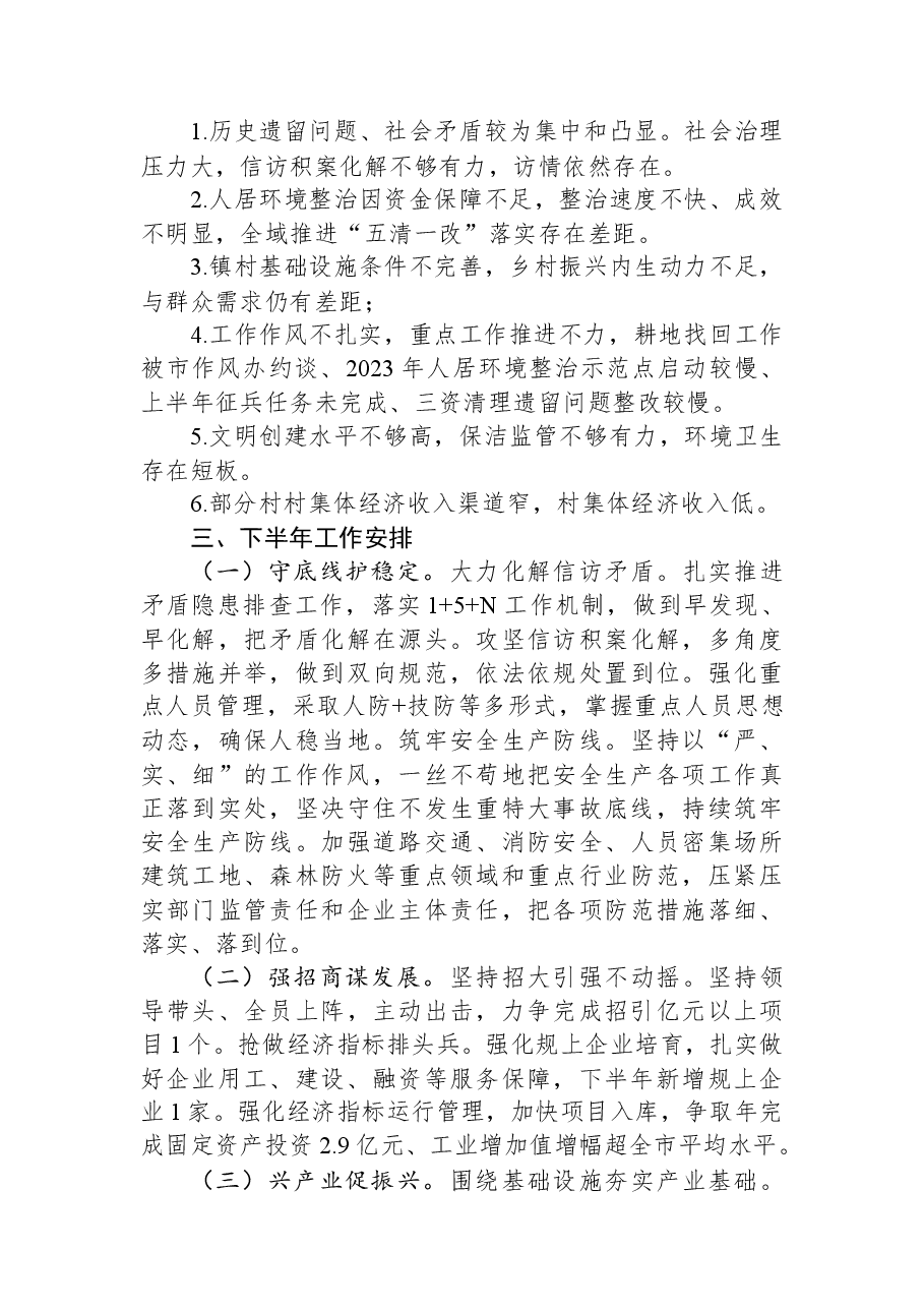 2023年上半年工作总结和下半年工作安排.docx,第2页预览