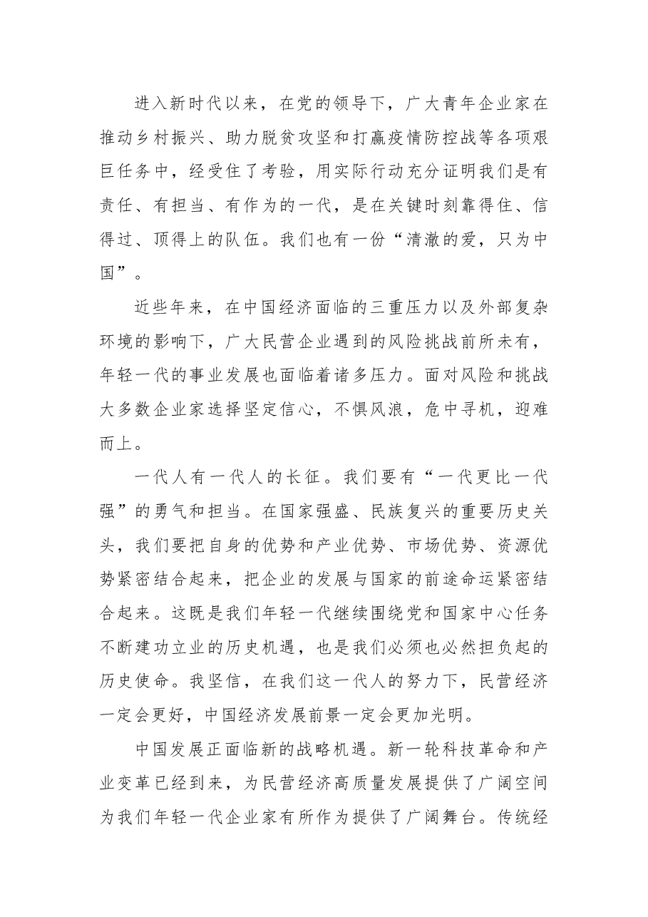(5篇)在青年企业家峰会上的发言材料汇编.docx,第4页预览