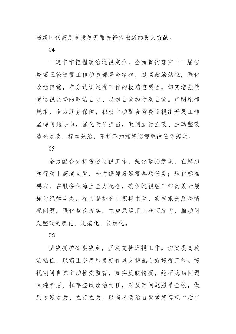 (33篇)被巡视党组织在巡视反馈会上的表态发言汇编.docx,第2页预览