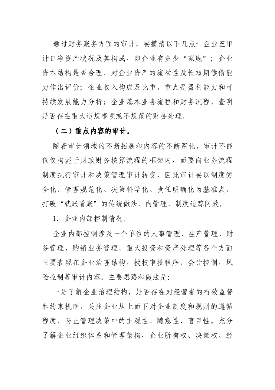 国有企业审计应关注的主要内容及重点.docx,第3页预览