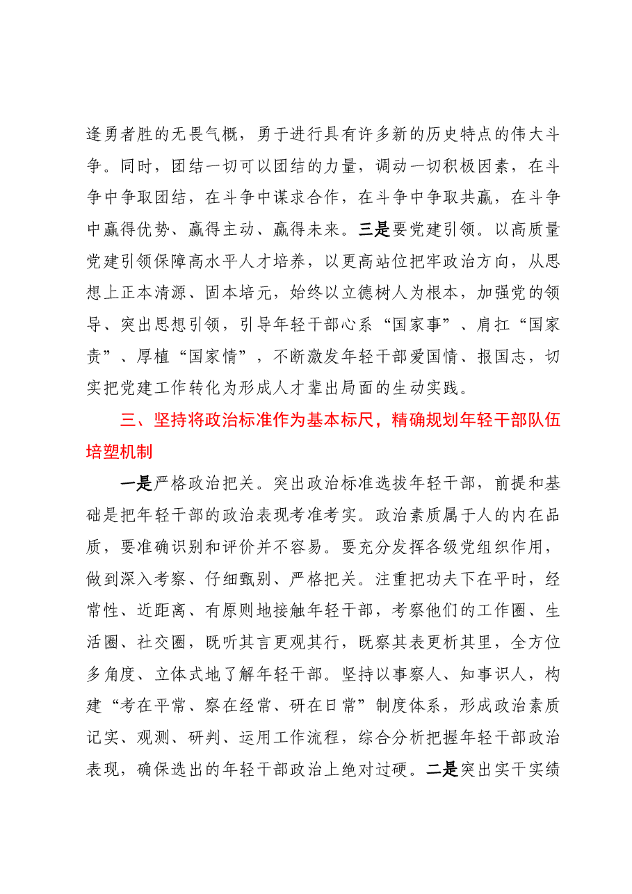 党课：坚持政治标准锻造过硬年轻干部队伍.docx，第4页预览