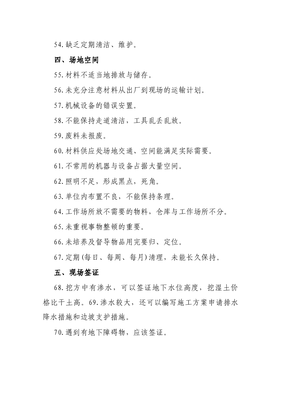 工程审计问题清单100条.docx,第4页预览