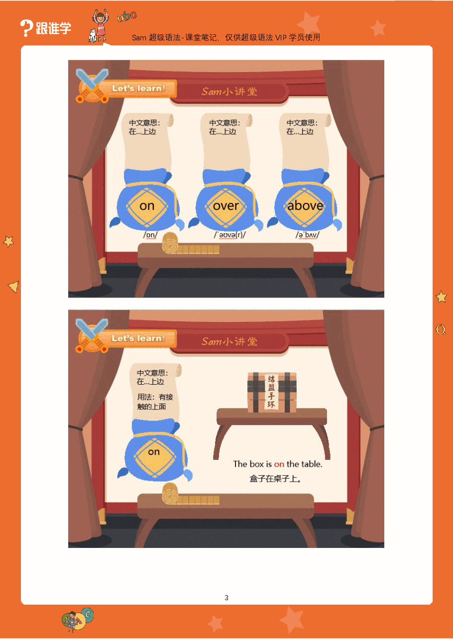 初中英语语法精讲:介词2-地点类介词.pdf,第3页预览