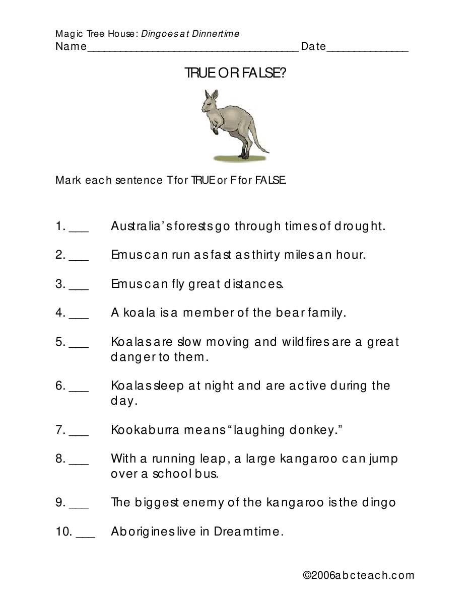 Magic Tree House 配套练习资料MTH20_dingoes at dinnertime.pdf,第2页预览