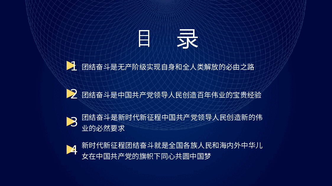 团结奋斗主题党课讲稿:牢牢把握团结奋斗的时代要求(PPT).pptx,第3页预览