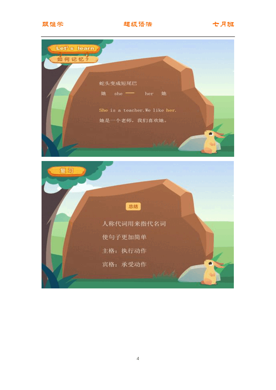 初中英语语法精讲:代词4 复习课.pdf,第4页预览