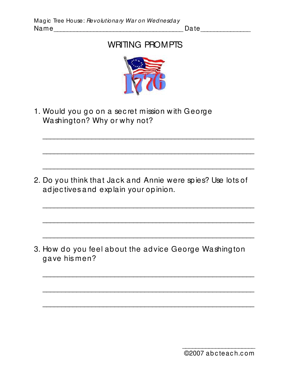 Magic Tree House 配套练习资料MTH22_Revolutionary War on Wednesday.pdf,第3页预览
