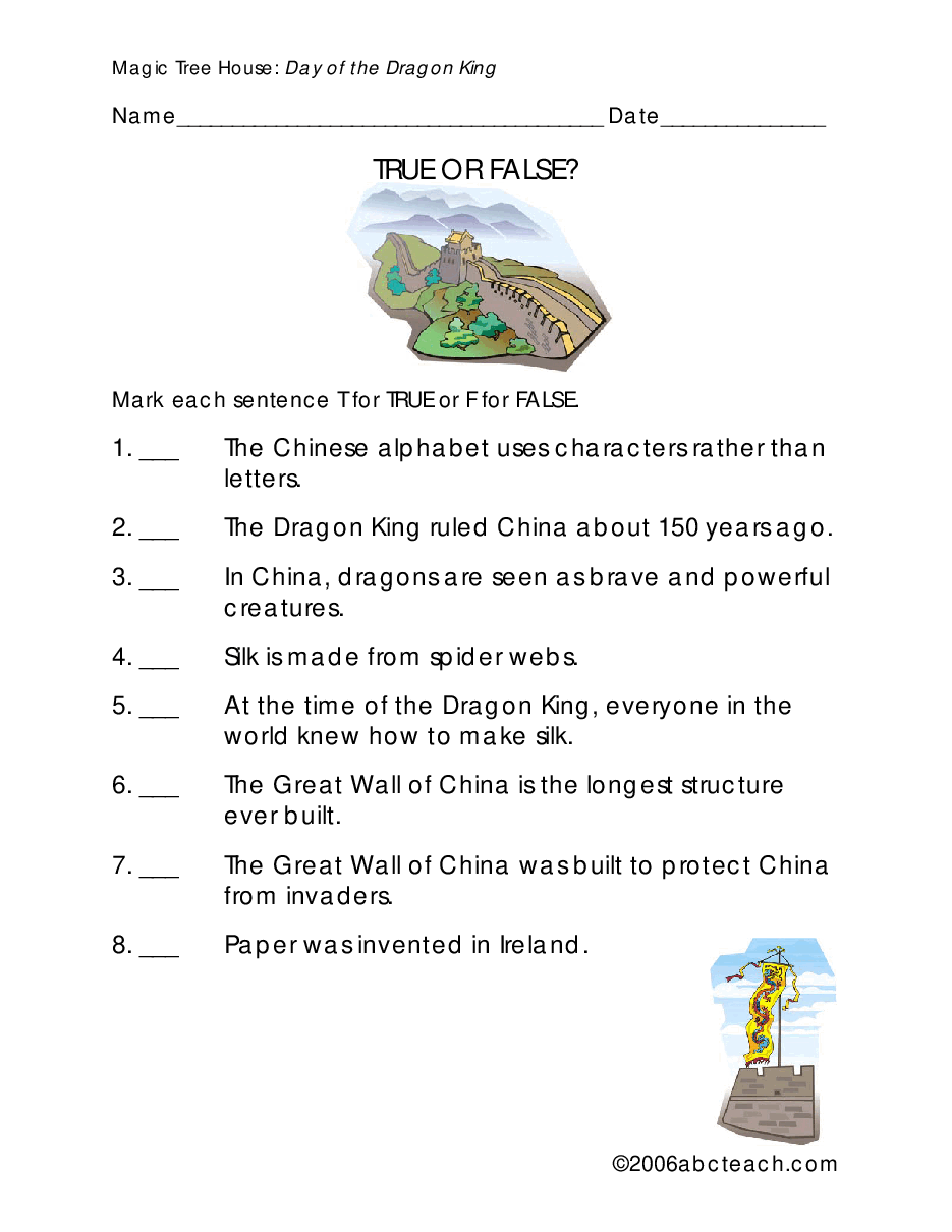 Magic Tree House 配套练习资料MTH14_day of the dragon king_primary.pdf,第2页预览