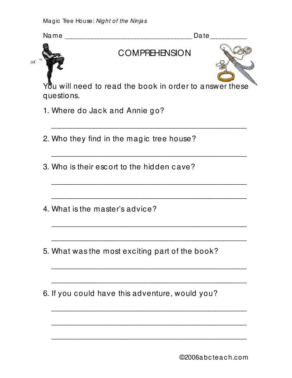 Magic Tree House 配套练习资料MTH05_night of ninjas.pdf,第4页预览