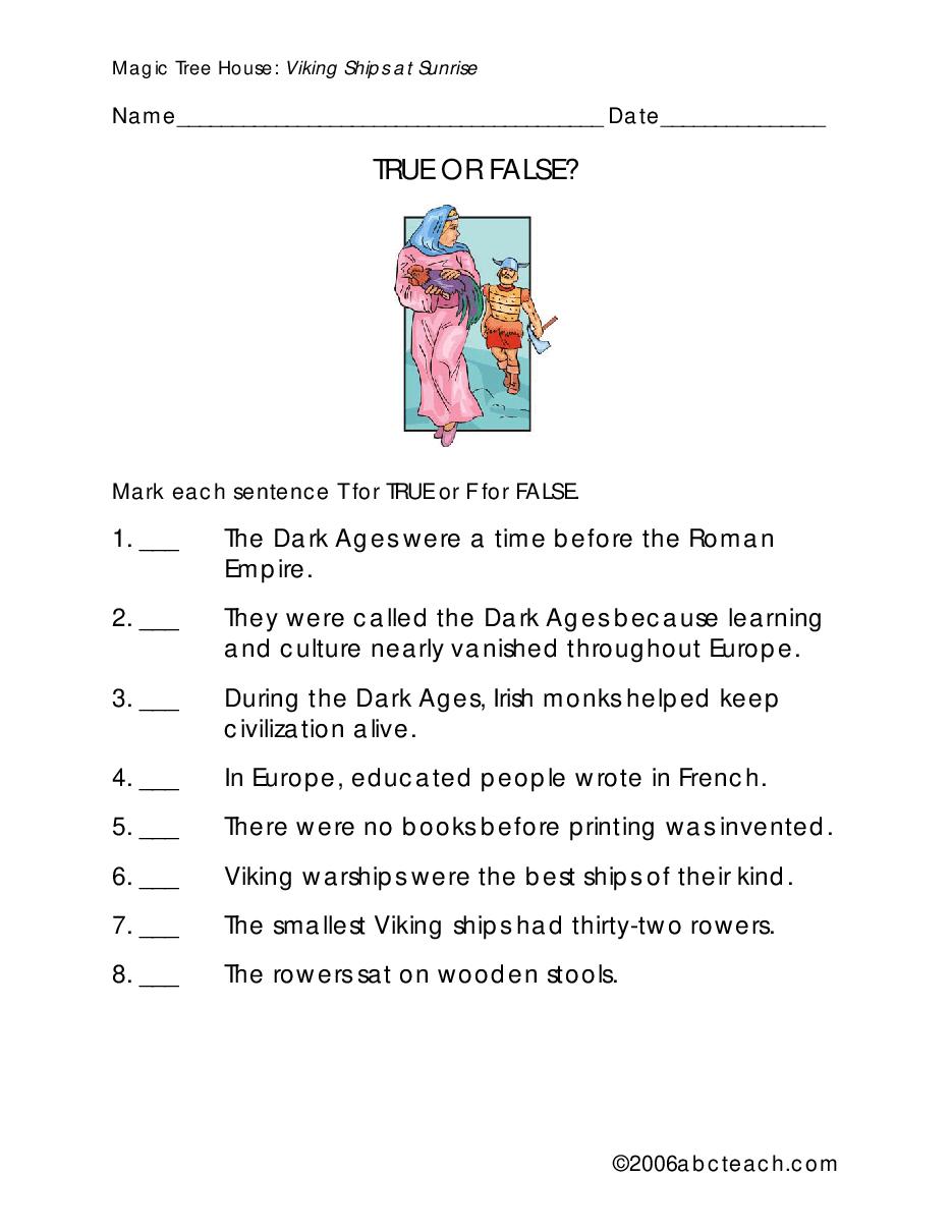 Magic Tree House 配套练习资料MTH15_viking ships at sunrise.pdf，第2页预览