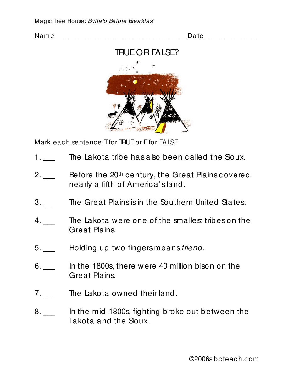 Magic Tree House 配套练习资料MTH18_buffalo before breakfast.pdf，第2页预览