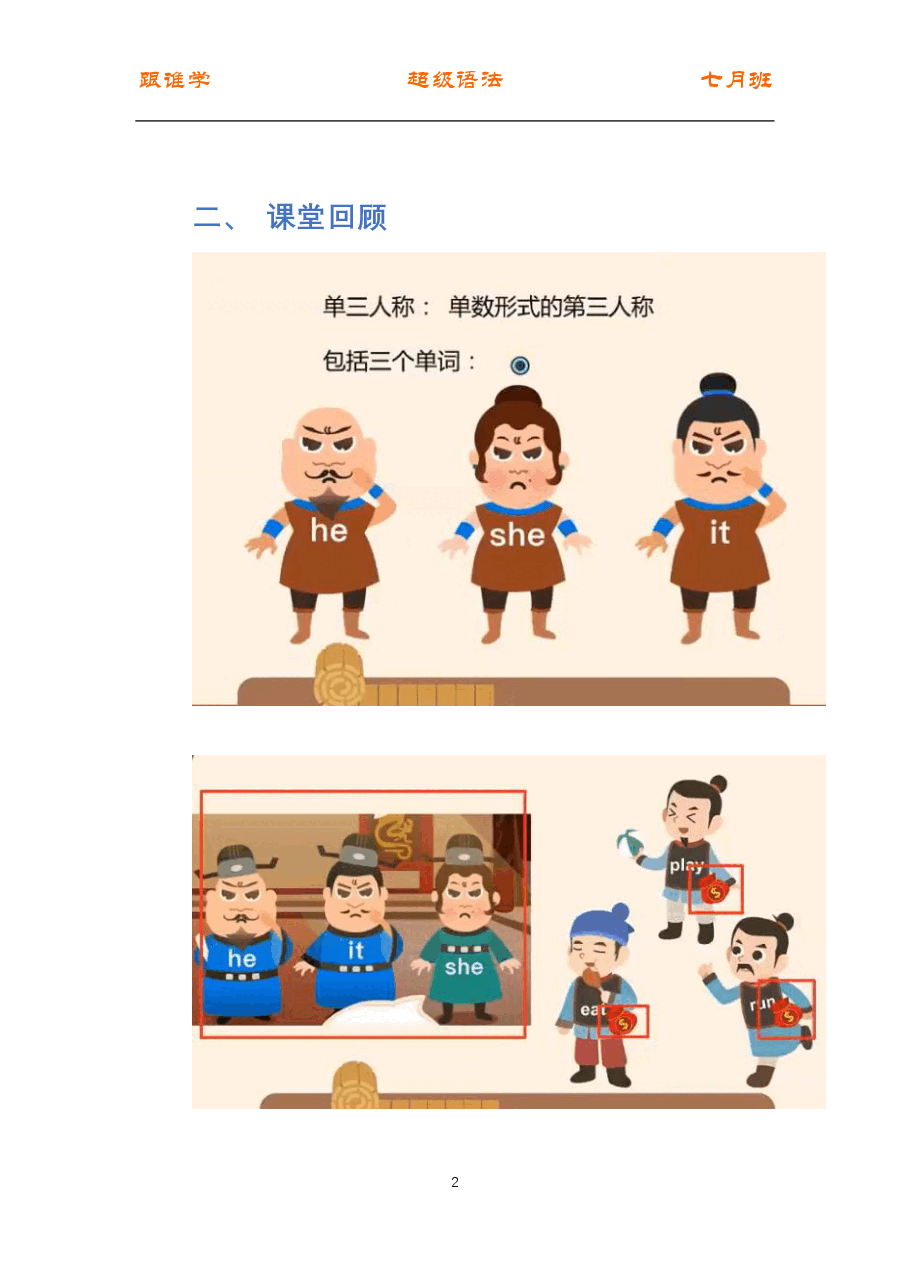 初中英语语法精讲:动词3 单三人称.pdf,第2页预览
