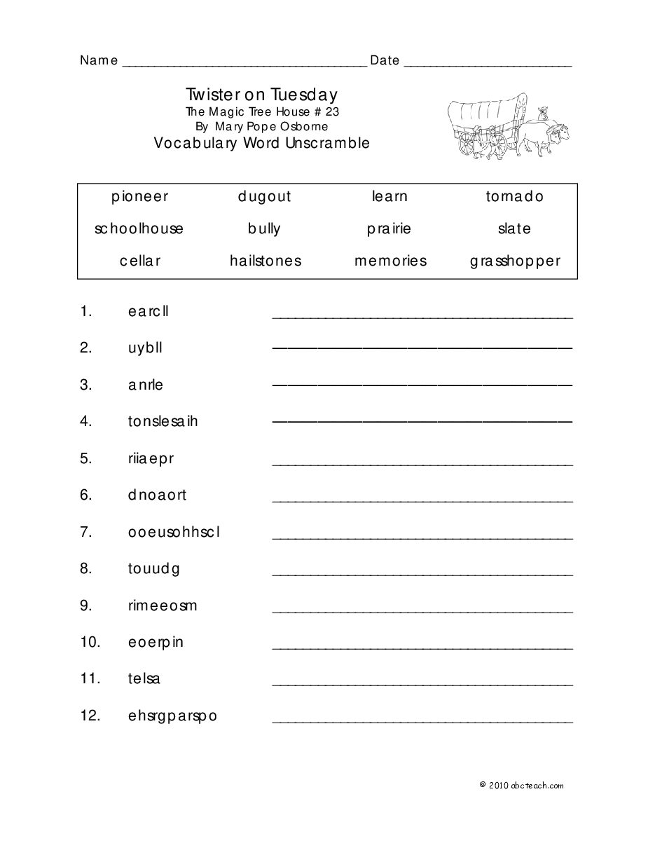 Magic Tree House 配套练习资料MTH23_Twister on Tuesday_set.pdf,第1页预览
