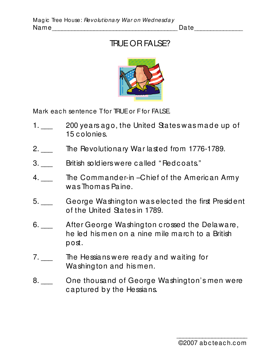 Magic Tree House 配套练习资料MTH22_Revolutionary War on Wednesday.pdf,第2页预览
