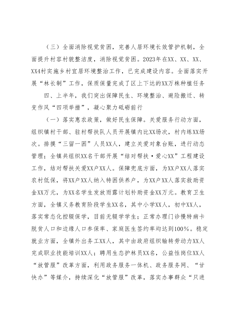 xx乡(镇)政府2023年上半年工作总结.docx,第4页预览