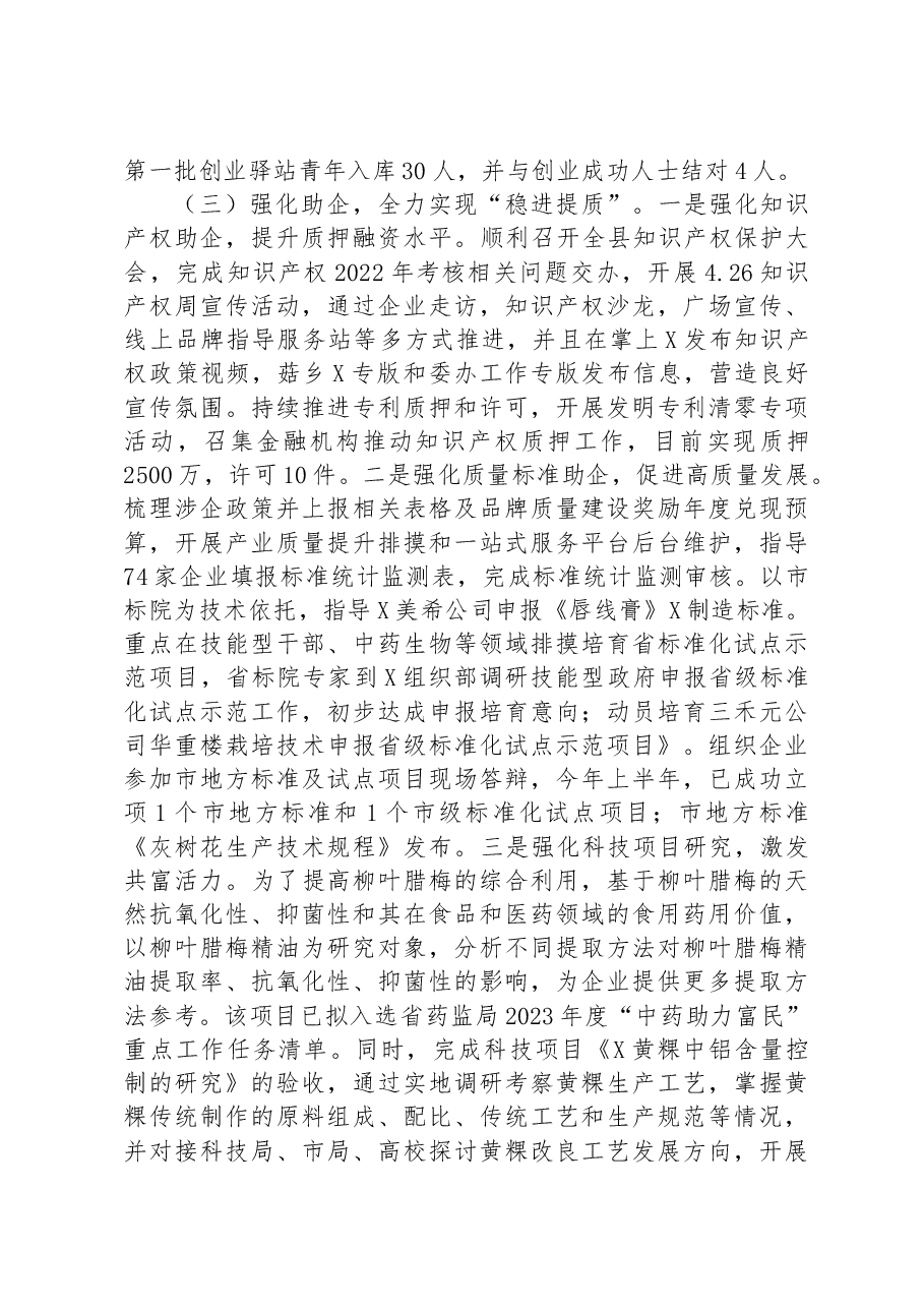 市场监督管理局2023年第二季度工作总结.docx,第3页预览